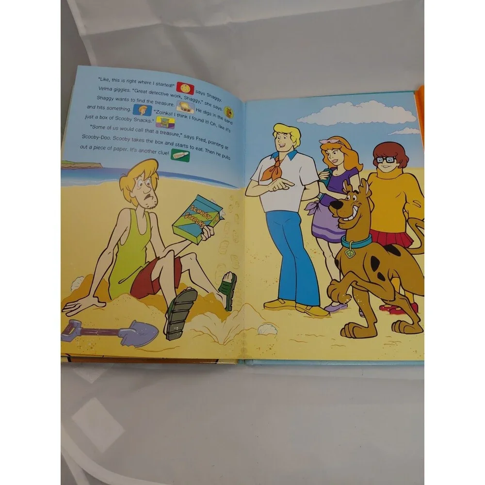 Scooby-Doo! MESSAGE IN A BOTTLE Interactive Play-A-Sound Book 2004 New Batteries